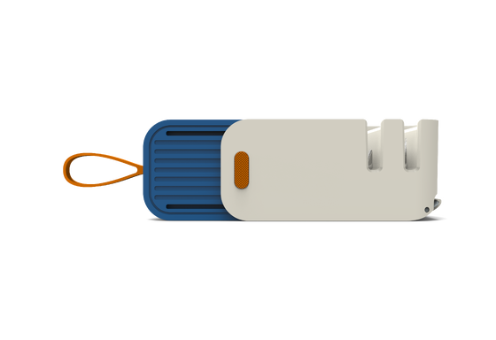 Portable Manual Kitchen Knife Sharpener with Tungsten Carbide & Ceramic